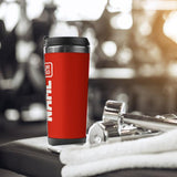 Custom Orange Red White Stainless Steel Water Cup
