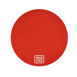 Custom Orange Red White Round Table Cloth