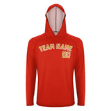 Custom Orange Red Yellow UV-Hoodie