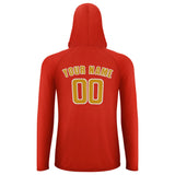 Custom Orange Red Yellow UV-Hoodie