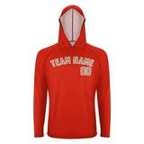 Custom Orange Red Light Khaki UV-Hoodie