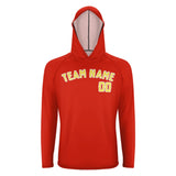 Custom Orange Red Light Yellow UV-Hoodie