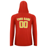 Custom Orange Red Light Yellow UV-Hoodie