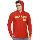 Custom Orange Red Light Yellow UV-Hoodie