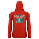Custom Orange Red Blue Green UV-Hoodie
