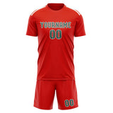 Custom Orange Red Blue Green Soccer Jersey