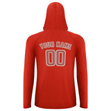 Custom Orange Red Copper Rose UV-Hoodie