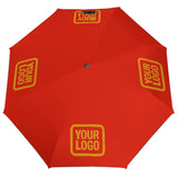 Custom Orange Red Yellow Automatic Umbrella