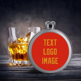 Custom Orange Red Yellow Hip Flask