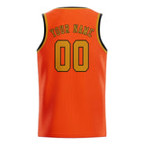Custom Orange Red & Yellow Colors Design Sports Basketball Jersey