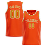 Custom Orange Red & Yellow Colors Design Sports Basketball Jersey