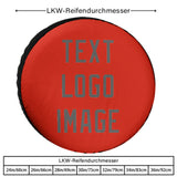 Custom Orange Red Dark Grey Truck Tires