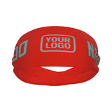 Custom Orange Red Gray Sports headband