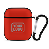 Custom Orange Red Gray AirPods Case