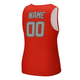 Custom Orange Red Gray Men's Tank Top