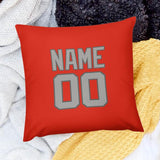 Custom Orange Red Gray Pillowcase
