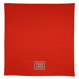 Custom Orange Red Dark Grey Square Table Cloth