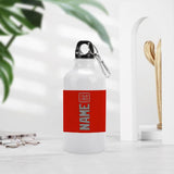Custom Orange Red Gray Sports Bottle