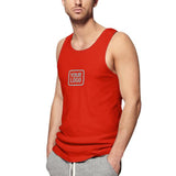 Custom Orange Red Gray Men's Tank Top