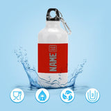 Custom Orange Red Gray Sports Bottle