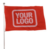 Custom Orange Red Light Pink Flag