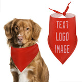Custom Orange Red Light Pink Pet Scarf