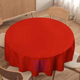 Custom Orange Red Pink Round Table Cloth