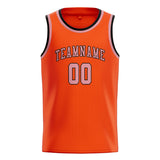 Custom Orange Red & Light Pink Colors Design Sports Basketball Jersey