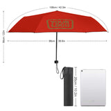Custom Orange Red Khaki Automatic Umbrella
