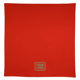 Custom Orange Red Khaki Square Table Cloth