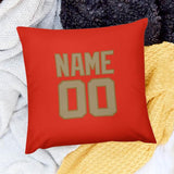 Custom Orange Red Light Khaki Pillowcase