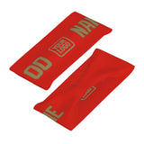 Custom Orange Red Light Khaki Sports headband