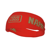 Custom Orange Red Light Khaki Sports headband