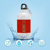 Custom Orange Red Light Khaki Sports Bottle