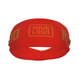 Custom Orange Red Orange Sports headband