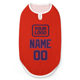 Custom Orange Red Purple Pet Vest