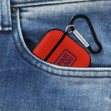 Custom Orange Red Purple AirPods Case