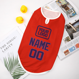 Custom Orange Red Purple Pet Vest