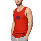 Custom Orange Red Purple Men's Tank Top