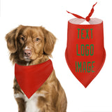 Custom Orange Red Emerald Green Pet Scarf