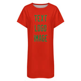 Custom Orange Red Emerald Green Nachthemd
