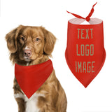 Custom Orange Red Light Khaki Pet Scarf