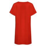 Custom Orange Red Light Khaki Nachthemd