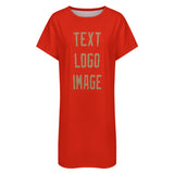 Custom Orange Red Light Khaki Nachthemd