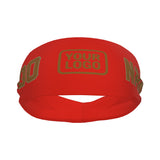 Custom Orange Red Khaki Sports headband