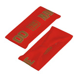 Custom Orange Red Khaki Sports headband