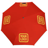 Custom Orange Red Light Yellow Automatic Umbrella