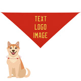 Custom Orange Red Light Yellow Pet Scarf