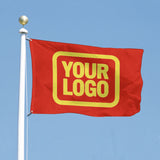 Custom Orange Red Light Yellow Flag