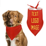 Custom Orange Red Light Yellow Pet Scarf